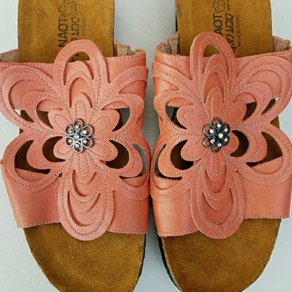 Naot Shoes - NAOT Slip on leather sandals women's size 10